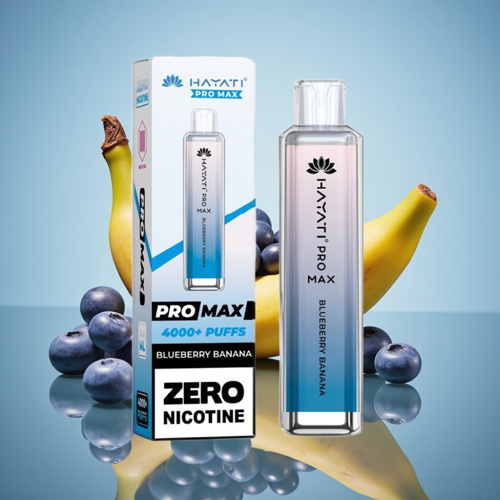 Hayati Pro Max 4000 퍼프 디스포저블 베이프 블루베리 바나나
