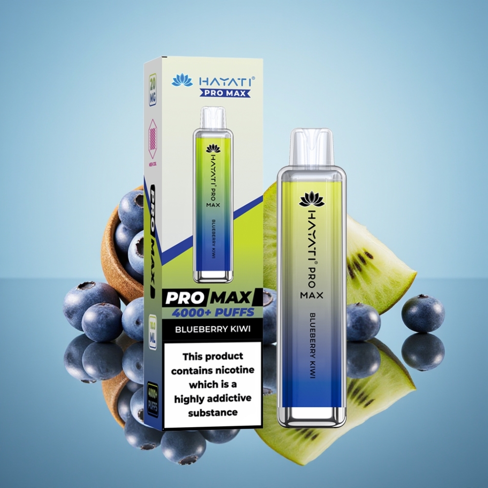 Hayati Pro Max 4000 퍼프 블루베리 키위 디스포저블 베이프