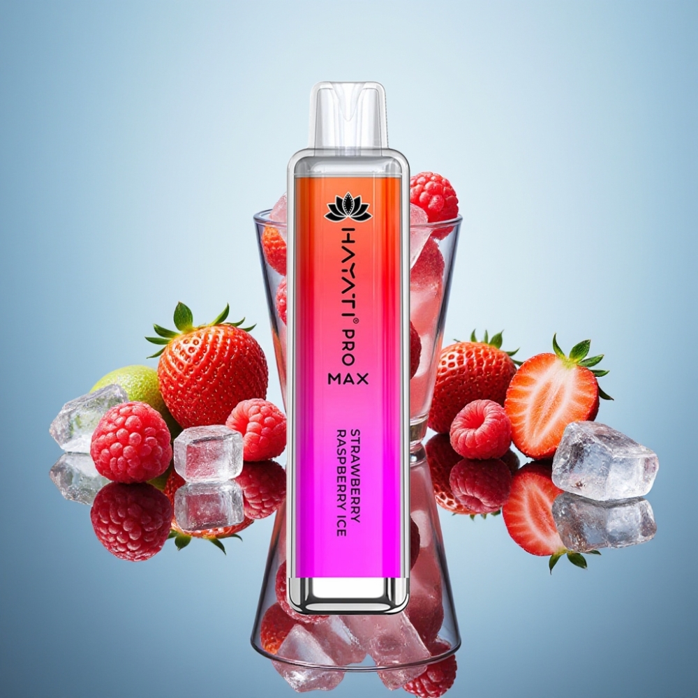 Hayati Pro Max 4000 퍼프 디스포저블 베이프 스트로베리 라즈베리 아이스