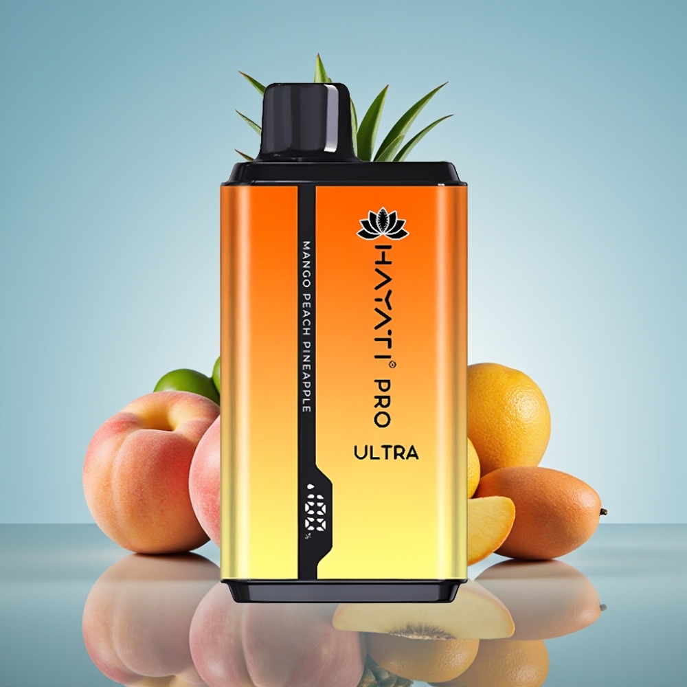 Hayati Pro Ultra 15000 Puffs 망고 피치 파인애플 디스포저블 베이프