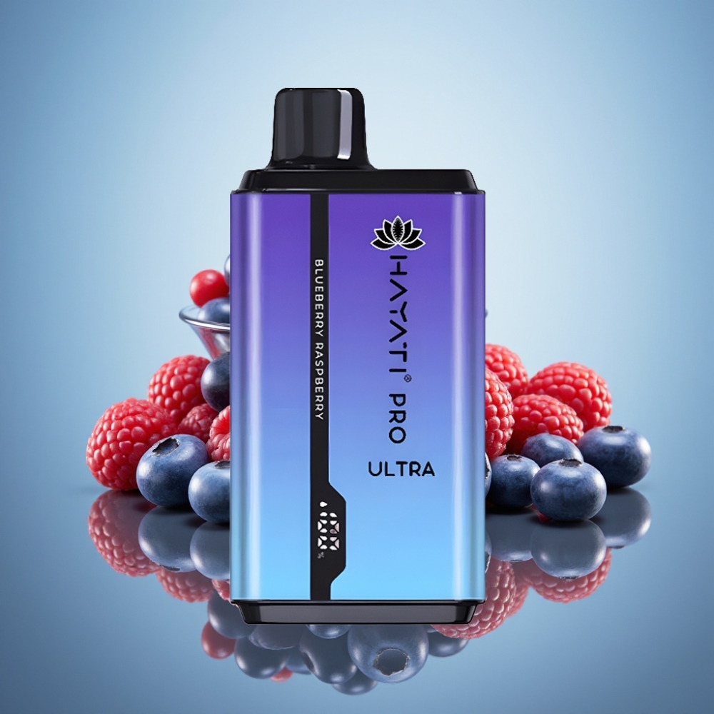 Hayati Pro Ultra 15000 퍼프 블루베리 라즈베리 디스포저블 베이프