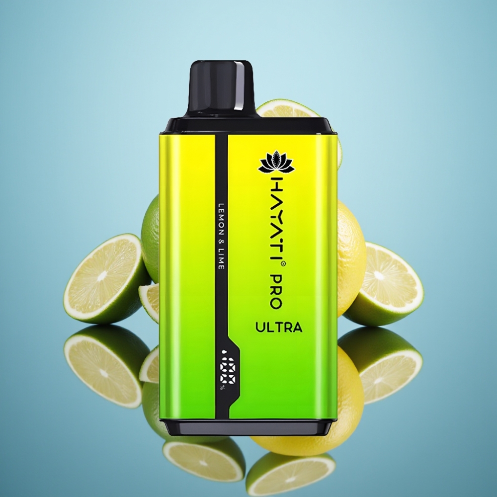Hayati Pro Ultra 15000 맥스 레몬라임 디스포저블 베이프