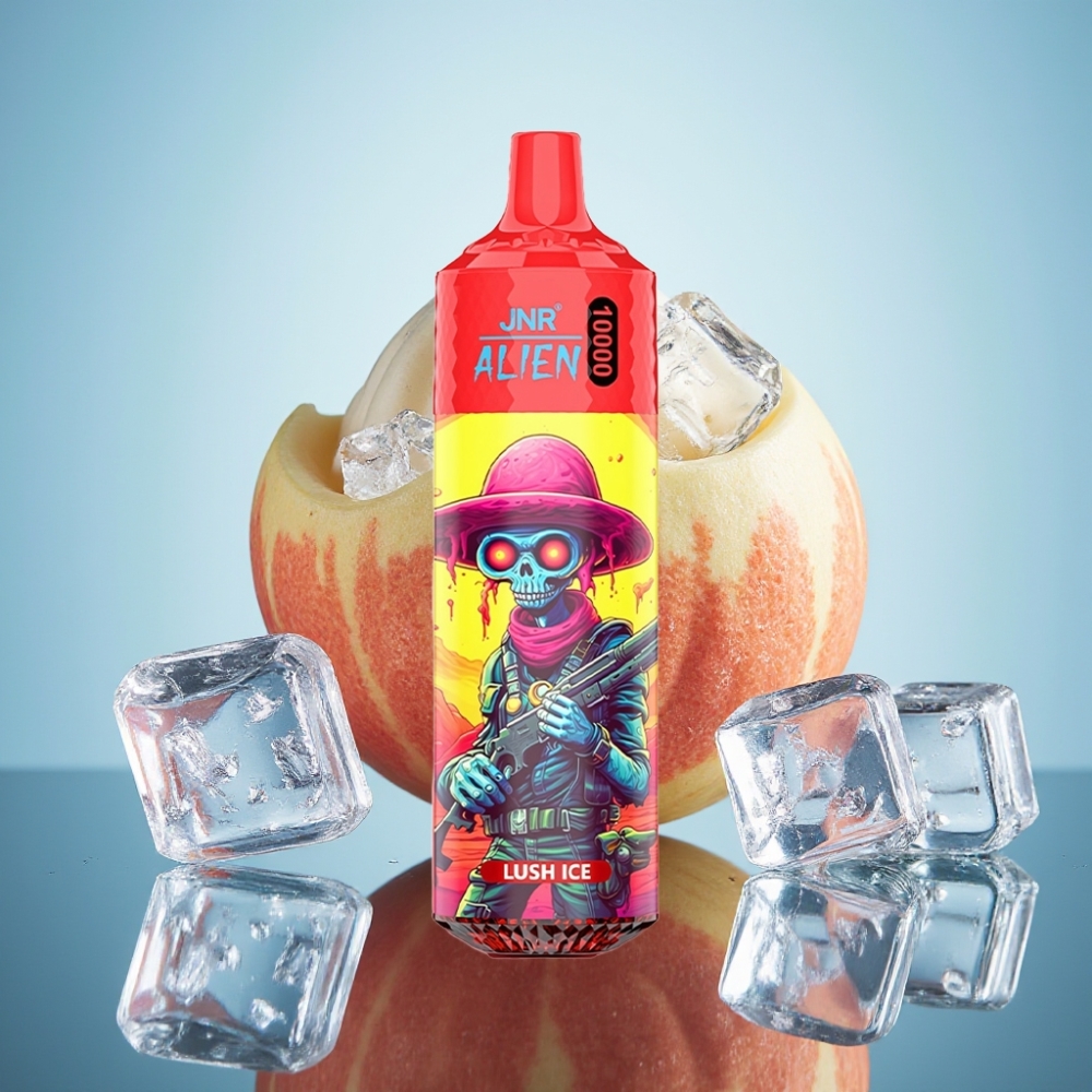 JNR Alien 10000 Puffs 디스포저블 베이프 러시 아이스 (850mAh, 20ml, Type-C)