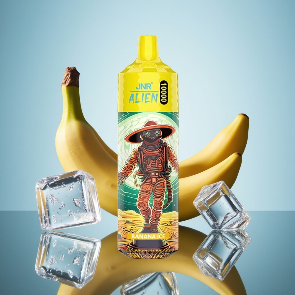 JNR Alien 10000 Puffs 디스포저블 베이프 바나나 아이스 (850mAh, 20ml, Type-C)