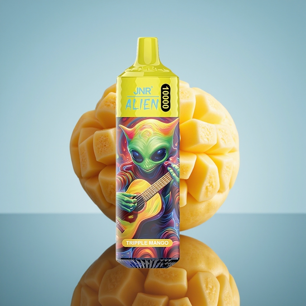 JNR Alien 10000 Puffs 트리플 망고 디스포저블 베이프 850mAh 타입-C RGB