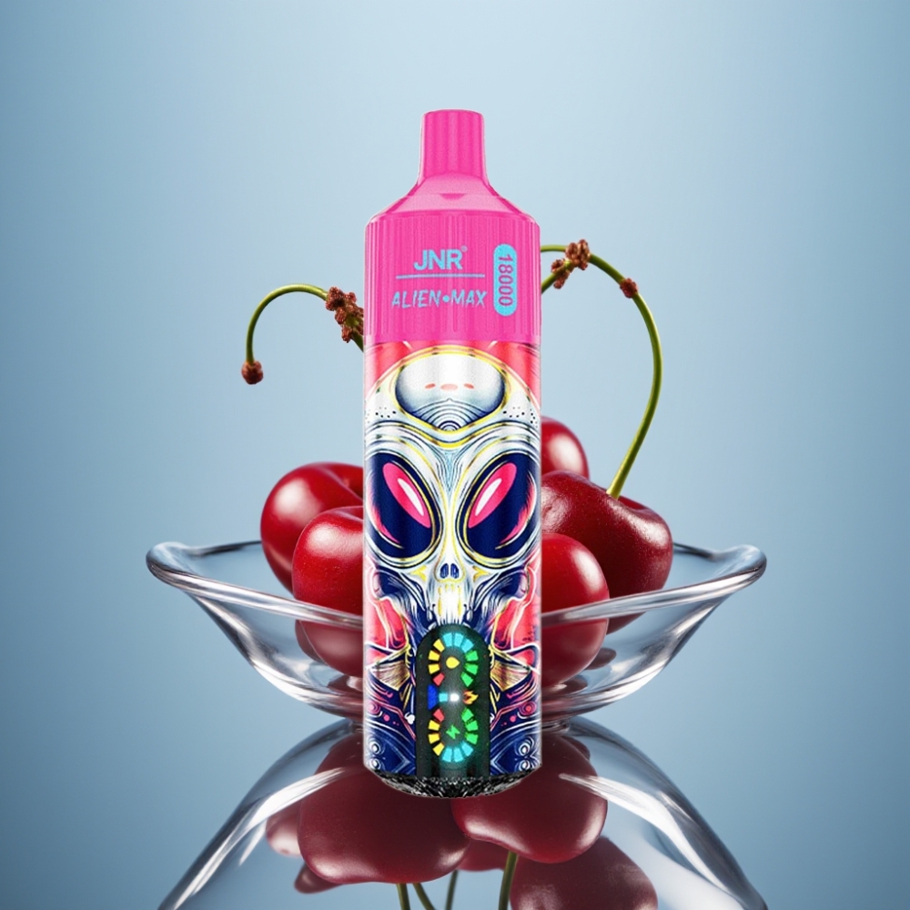 JNR Alien Max 18000 Puffs 듀얼 메시 코일 체리 베리 디스포서블 베이프