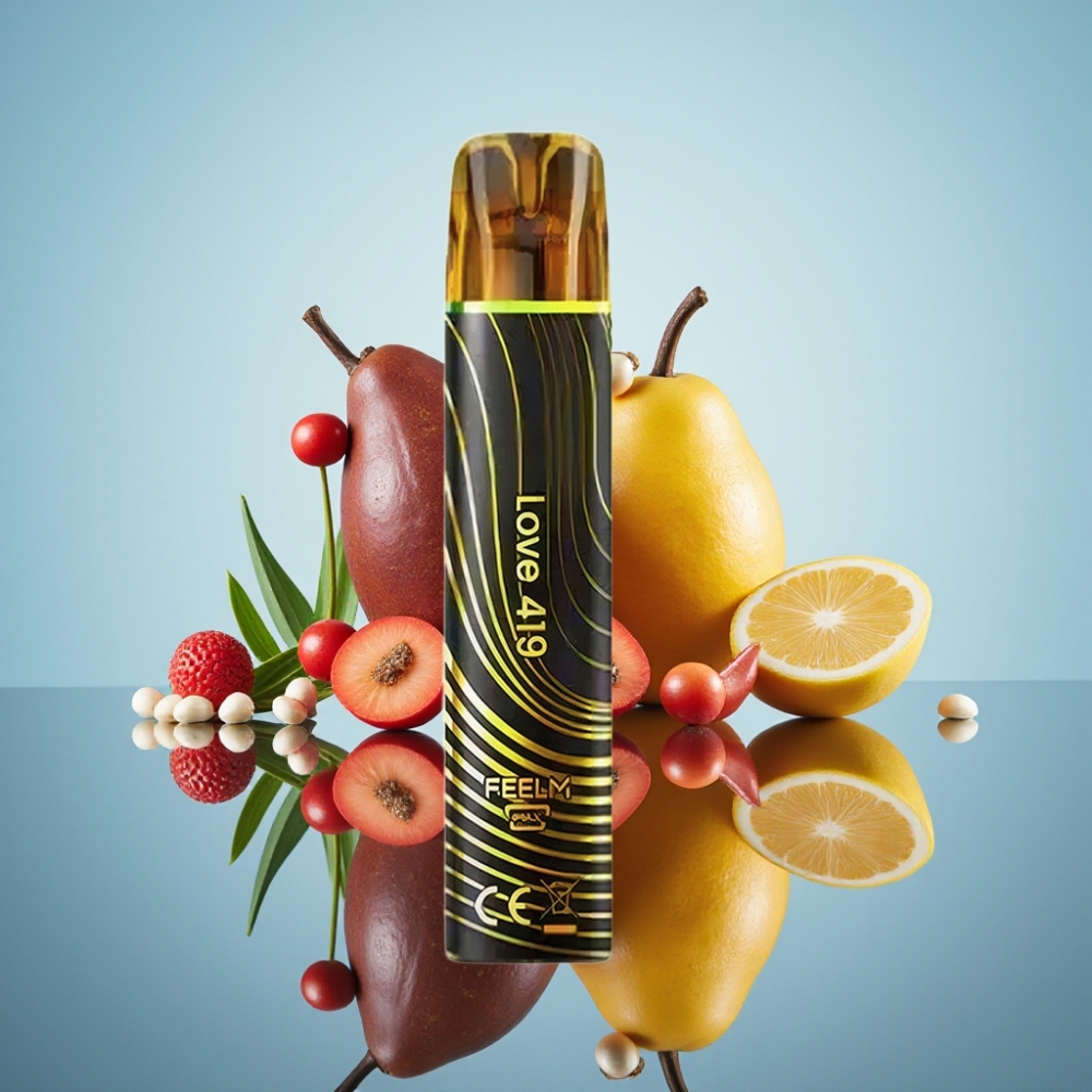 JNR Black&Golden 600+200 퍼프 디스포저블 베이프 러브 419 (550mAh, 2ml, 니코틴 2%)