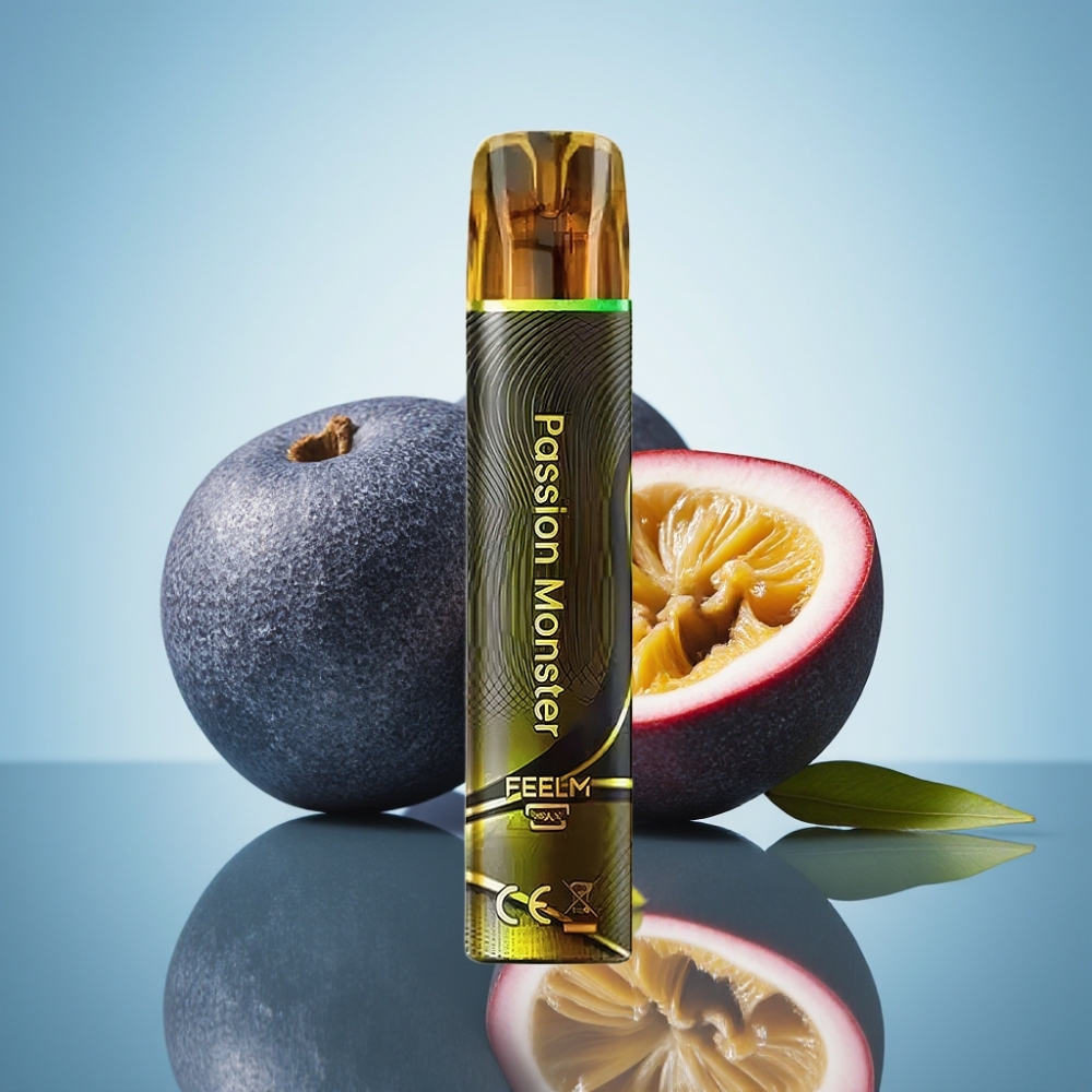 JNR Black&Golden 600+200 퍼프 디스포저블 베이프 패션 몬스터 (550mAh, 2ml, 니코틴 2%)