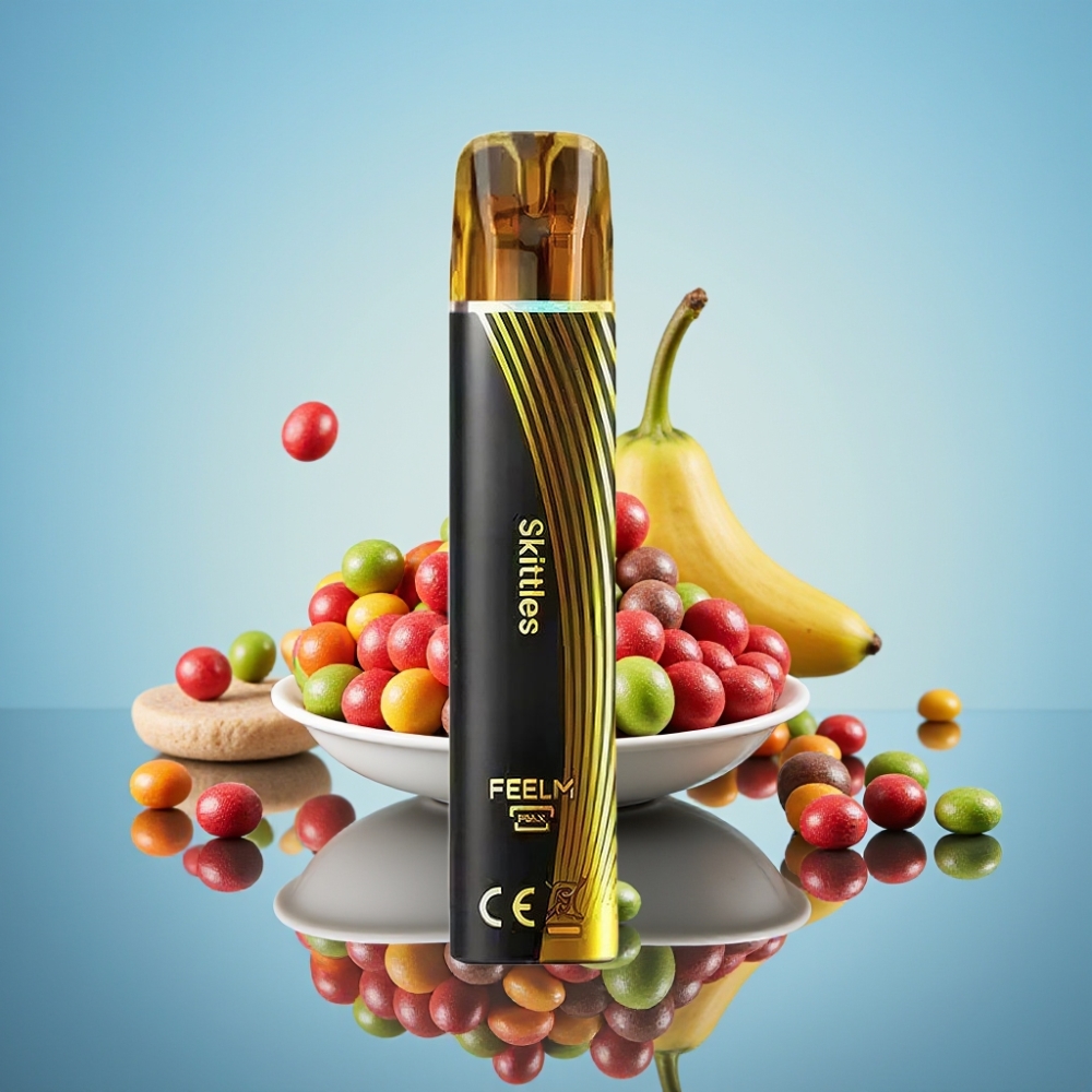 JNR Black&Golden 600+200회 스키틀즈 일회용 베이프 550mAh 2ml TPD인증