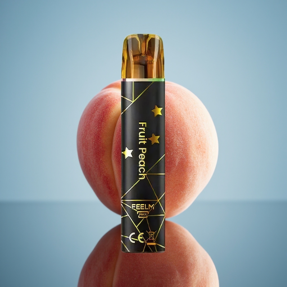 JNR Black&Golden 600+200 퍼프 디스포저블 베이프 복숭아 맛 (550mAh, 2ml)
