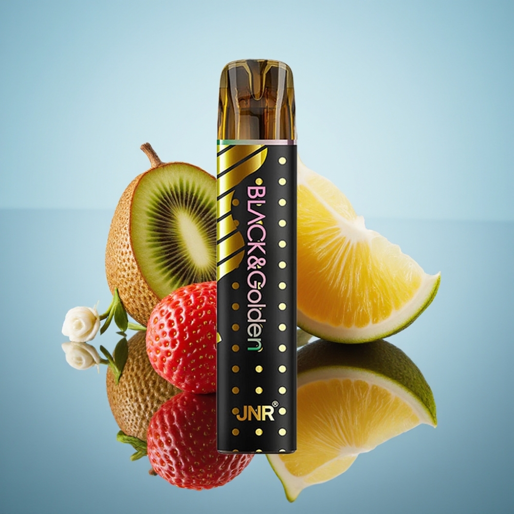 JNR Black&Golden 600+200발 스트로베리 키위 일회용 베이프 550mAh 2ml
