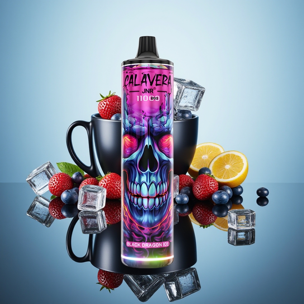 JNR Calavera 11000 퍼프 디스포저블 베이프 블랙 드래곤 아이스 850mAh