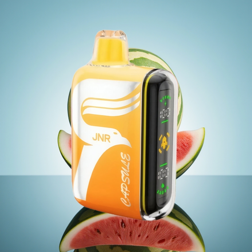 JNR Capsule 15000 퍼프 디스포저블 베이프 워터멜론 아이치 (듀얼 메시 코일, 20ml, 850mAh)