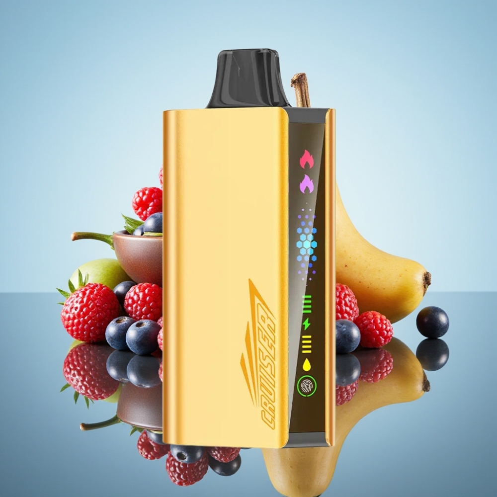 JNR Cruiser 12000 퍼프 노차지 디스포저블 베이프 믹스드 베리 (3500mAh, 25ml)