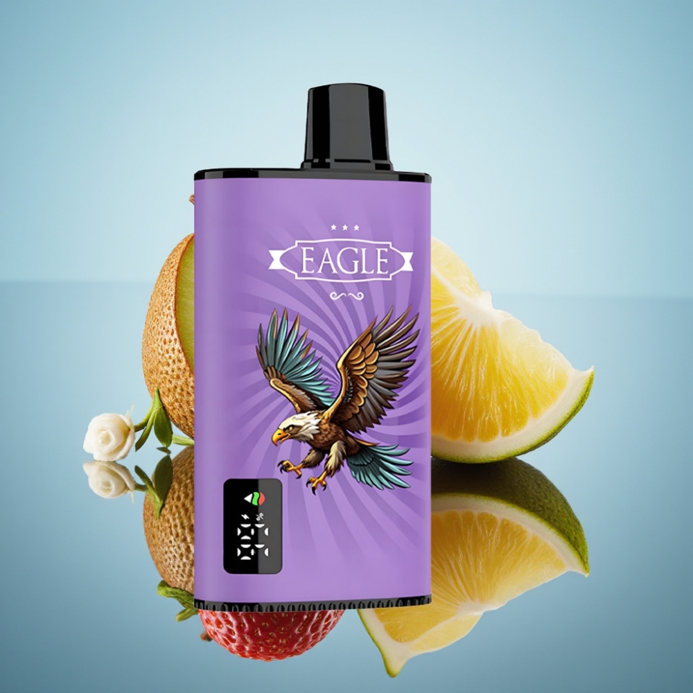 JNR EAGLE Smart 23000 퍼프 디지털 스크린 스트로베리 키위 일회용 베이프