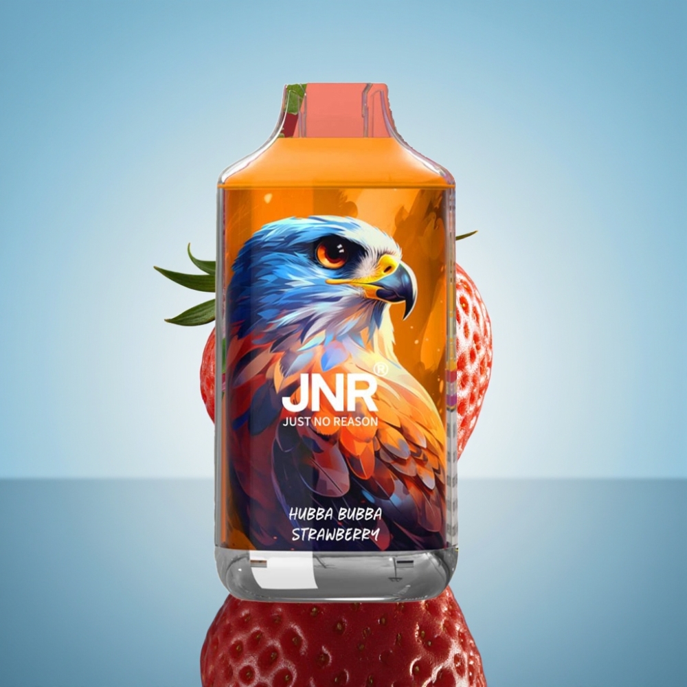 JNR Falcon 16000 퍼프 디스포저블 베이프 허버 버버 스트로베리 (듀얼 메쉬 코일, 22ml)