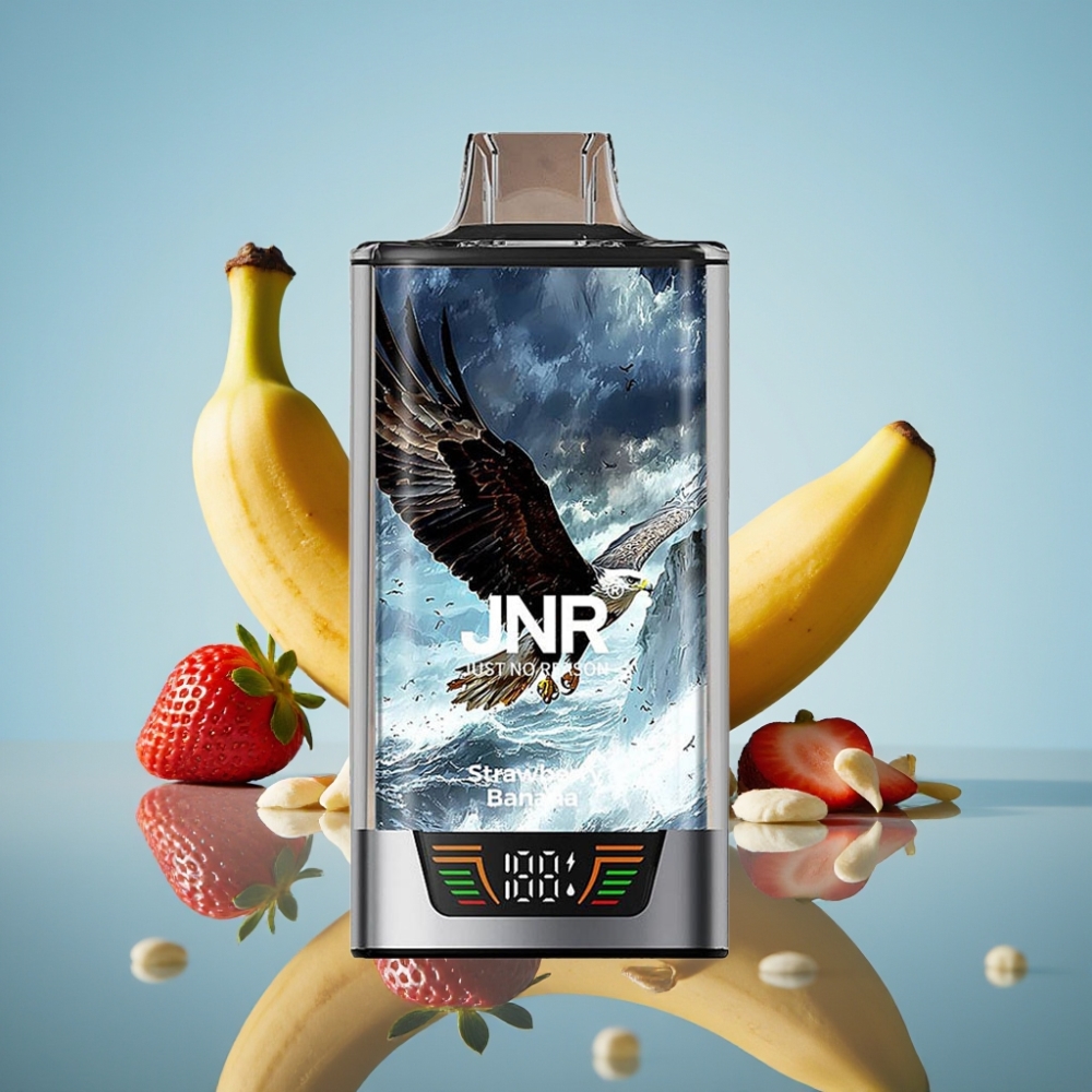 JNR Falcon Pro 28000 디스포저블 베이프 스트로베리 바나나 (30ml, 28000퍼프, 5% 니코틴)
