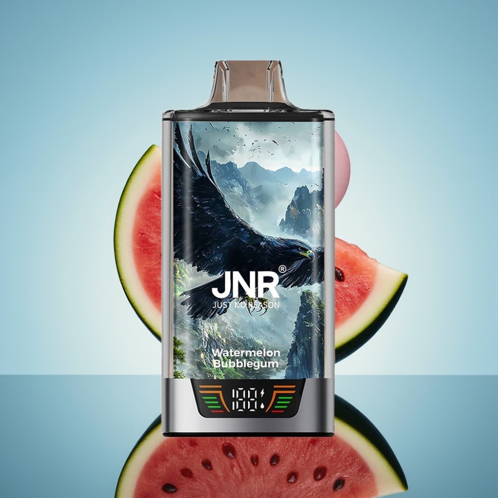JNR Falcon Pro 28000 디스포저블 베이프 워터멜론 버블검 (30ml, 28000 퍼프, 5% 니코틴)