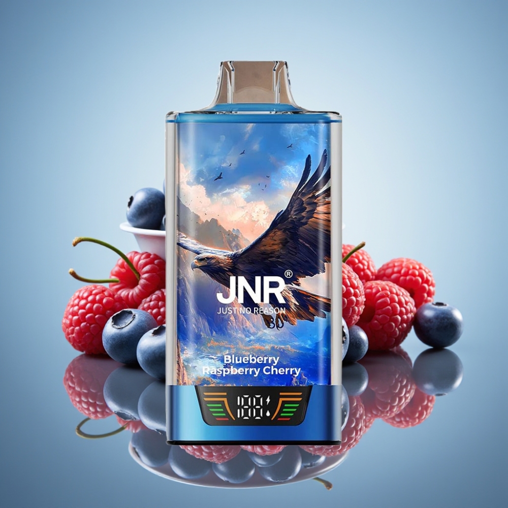 JNR Falcon Pro 28000 디스포저블 베이프 블루베리 라즈베리 체리 30ml 5% 니코틴