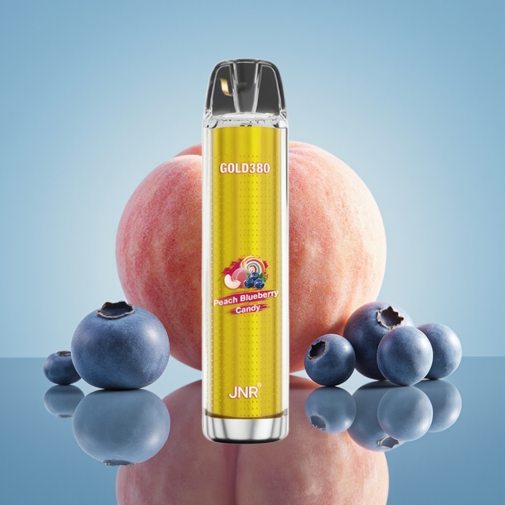 JNR Glod380 6000 퍼프 디스포저블 베이프 피치 블루베리 1500mAh 13ml