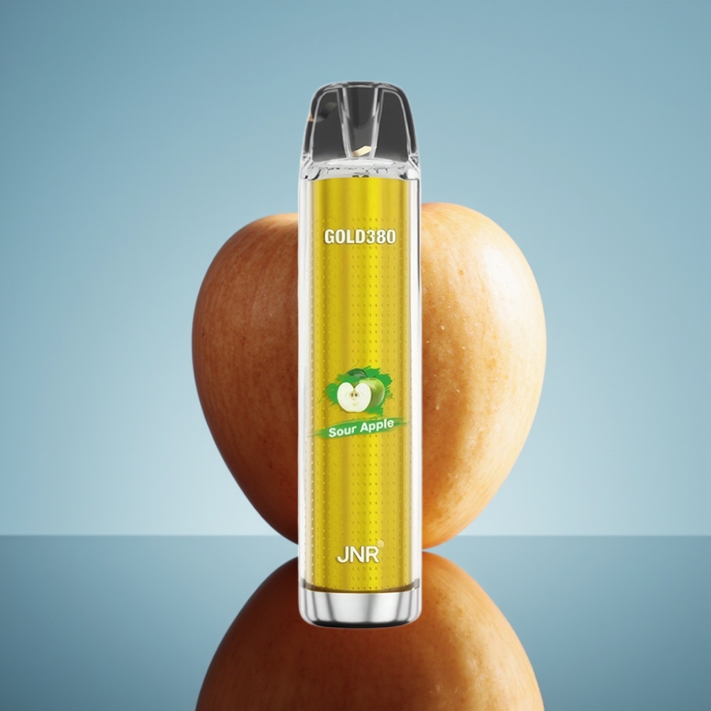 JNR Glod380 6000 퍼프 디스포저블 베이프 신상 사과맛 (1500mAh, 13ml)