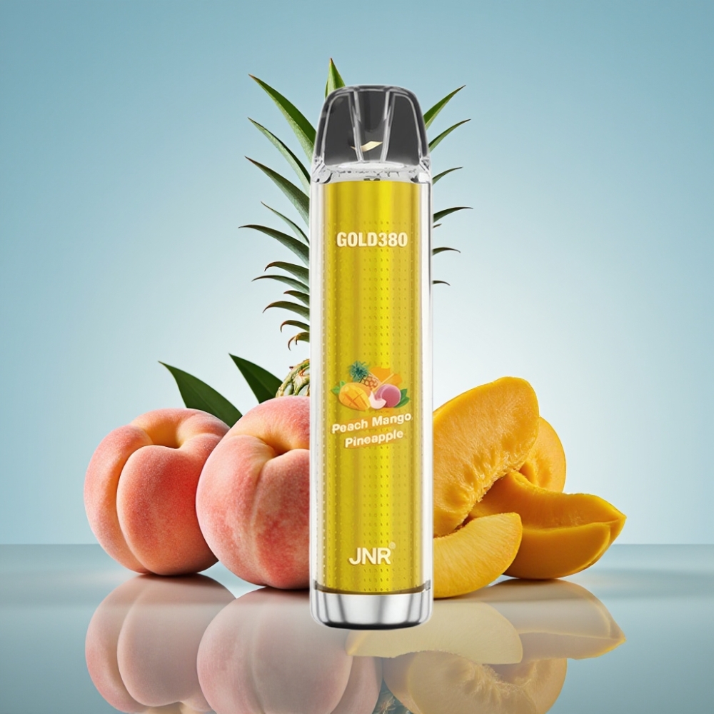 JNR Glod380 6000 퍼프 디스포저블 베이프 복숭아 망고 파인애플