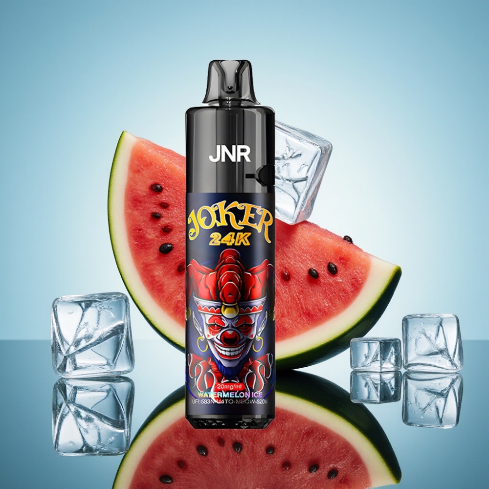 JNR Joker 24K 리필 가능 팟 디스포저블 베이프 워터멜론 아이스 (2+10ml, 800mAh, 24000 퍼프)