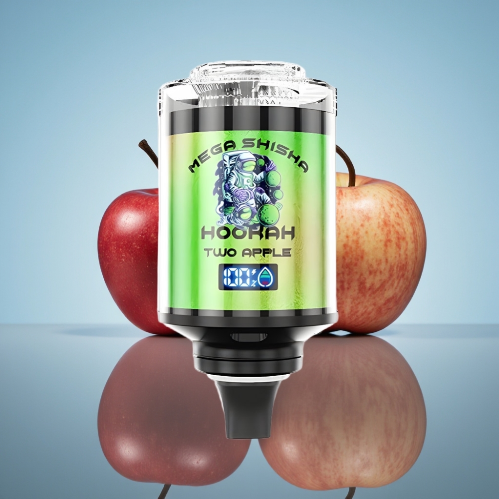 JNR Mega Shisha Hookah 100K 투 애플 (2200mAh, 60ml, 타입-C)
