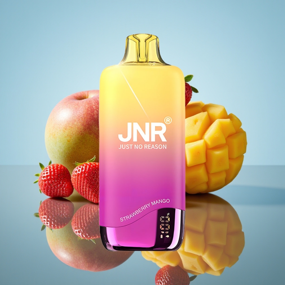 JNR Rainbow 10500 퍼프 스트로베리 망고 디스포저블 베이프 0.8옴 메시 코일