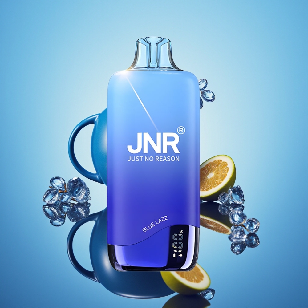 JNR Rainbow 10500 퍼프 디스포저블 베이프 블루 라즈 600mAh 메시 코일