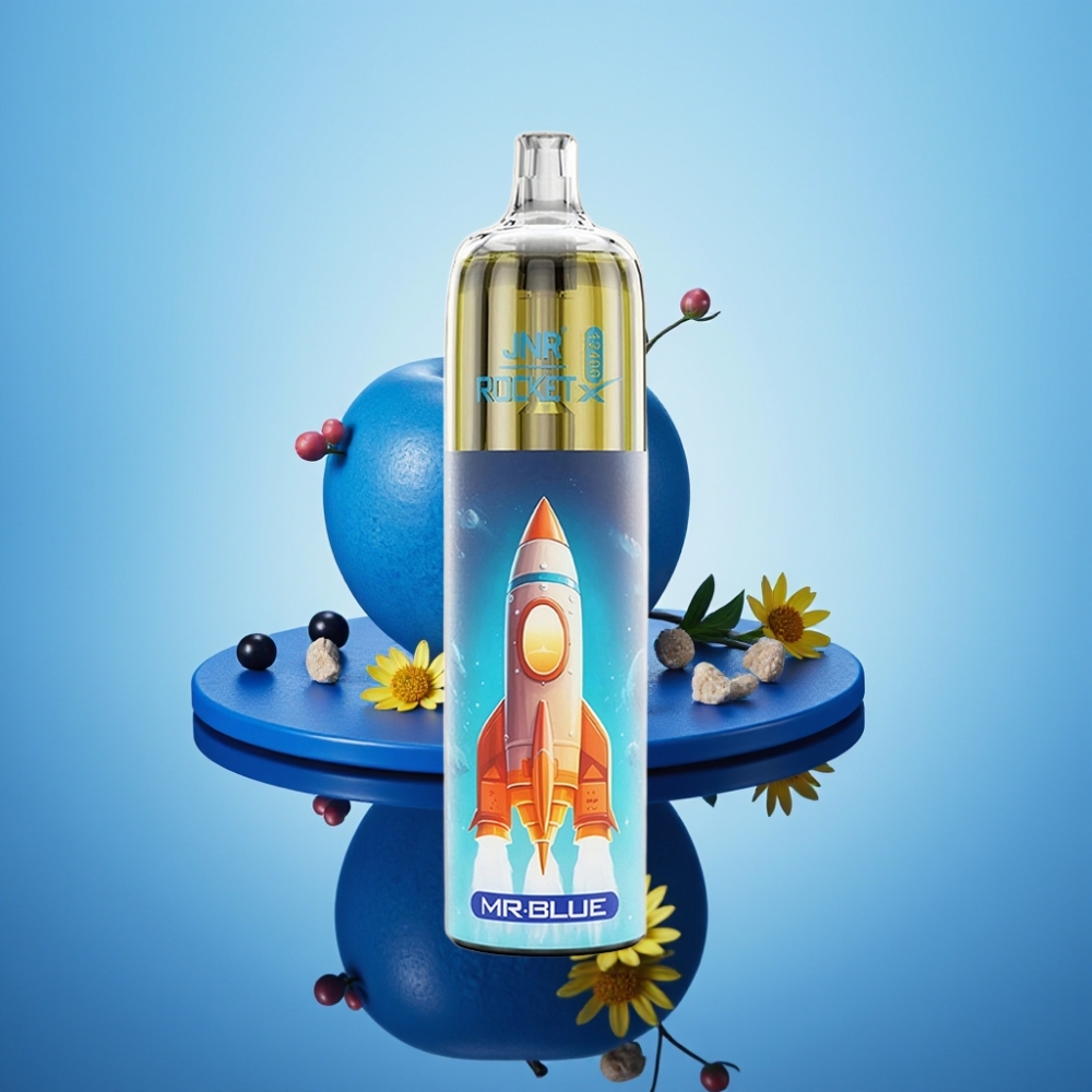 JNR Rocket-X 12400 퍼프 Mr 블루 조절형 공기흐름 메시코일 디스포저블 베이프