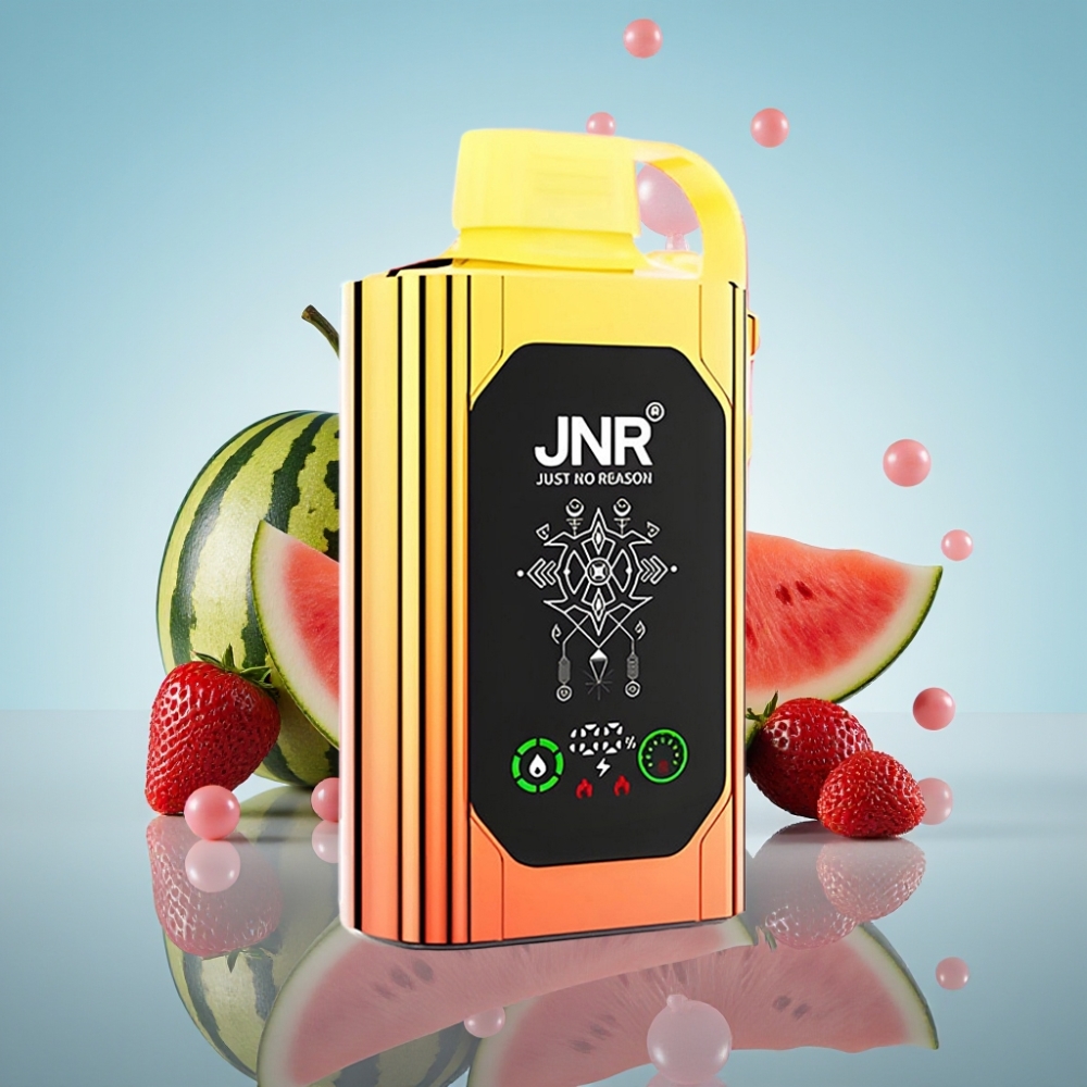 JNR Shisha Hookah Box 20500 퍼프 워터멜론 스트로베리 버블검 디스포저블 베이프, HD 디스플레이, 듀얼 메시 코일