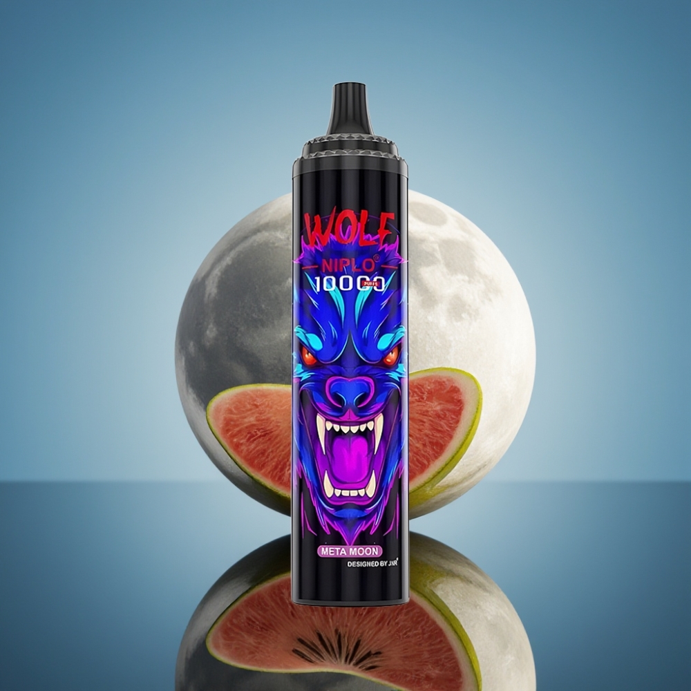 JNR Wolf Niplo 10000 퍼프 메타 문 디스포저블 베이프 (1.0옴 메시 코일, 20ml)