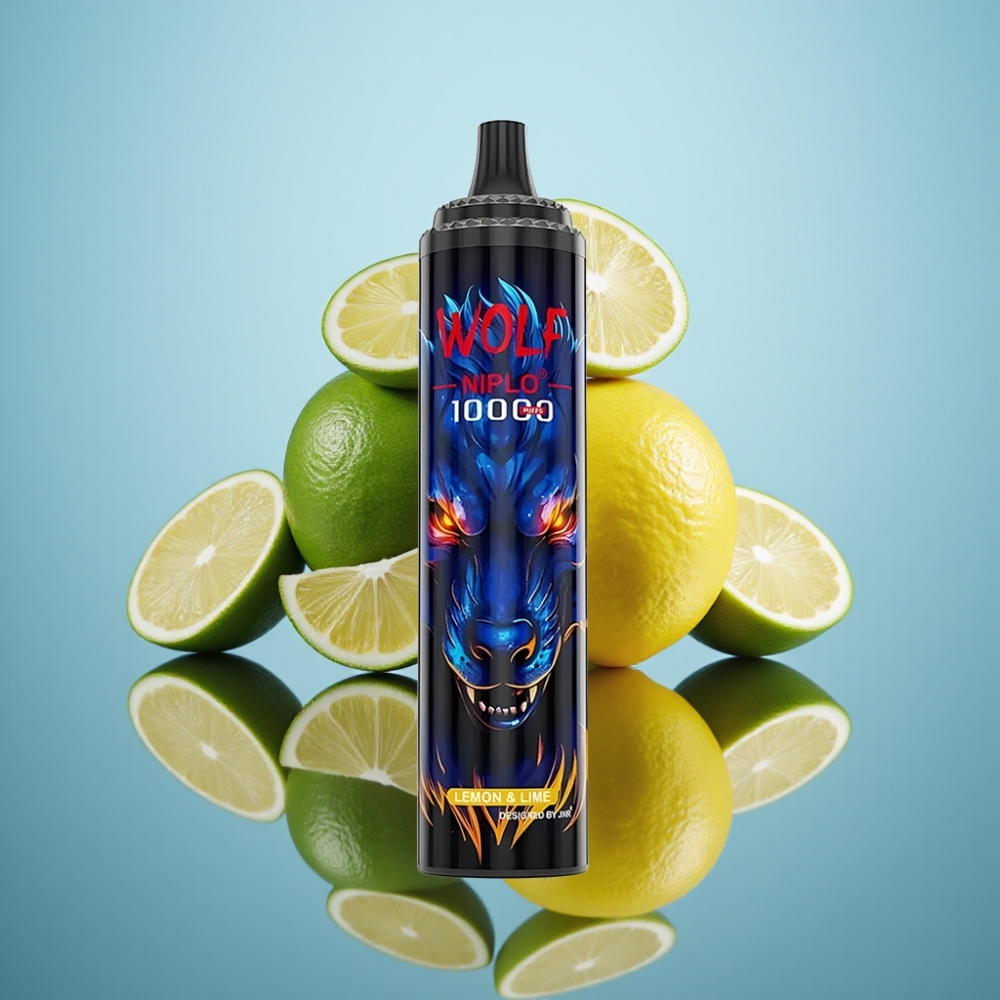 JNR Wolf Niplo 10000 퍼프 디스포저블 베이프 레몬&라임 (1.0옴 메시코일, 650mAh)