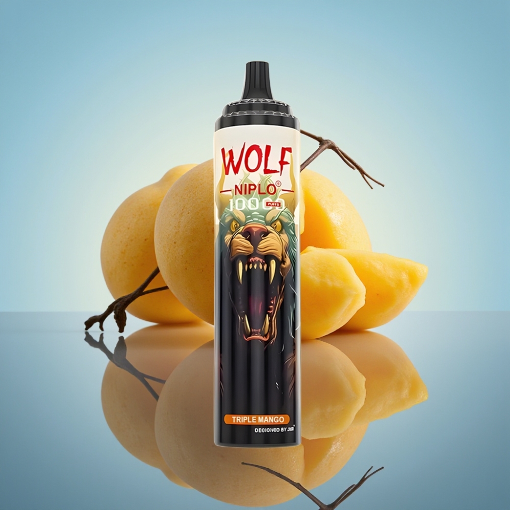 JNR Wolf Niplo 10000 Puffs 디스포저블 베이프 트리플 망고 20ml 5% 니코틴