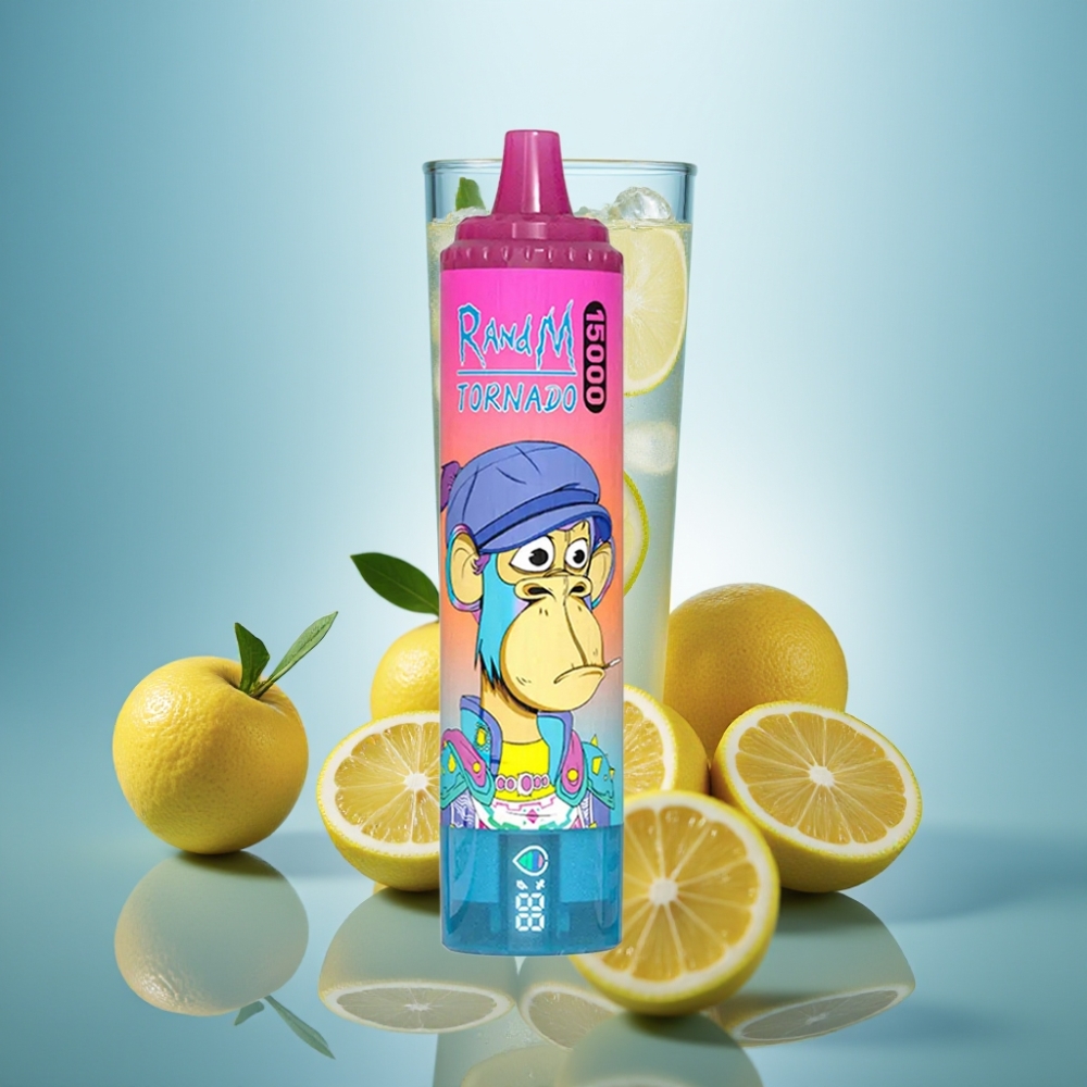 RandM Fumot Tornado 15000 퍼프 레모네디스 (25ml, 메시 코일, 850mAh)