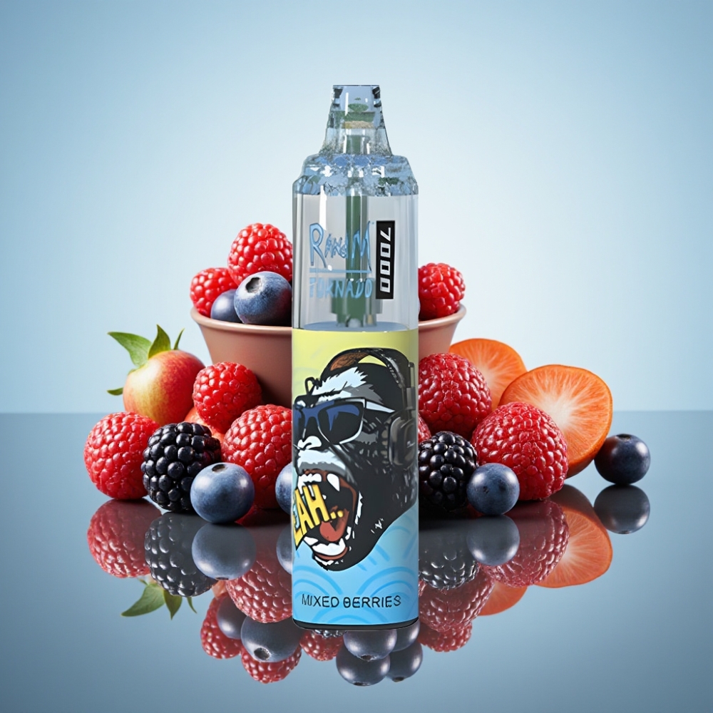 RandM Fumot Tornado 7000 멀티베리 디스포저블 베이프 (14ML, 850mAh, 메시코일)