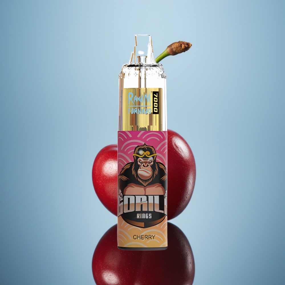 RandM Fumot Tornado 7000 디스포저블 베이프 체리 (14ML, 메시 코일, 850mAh)