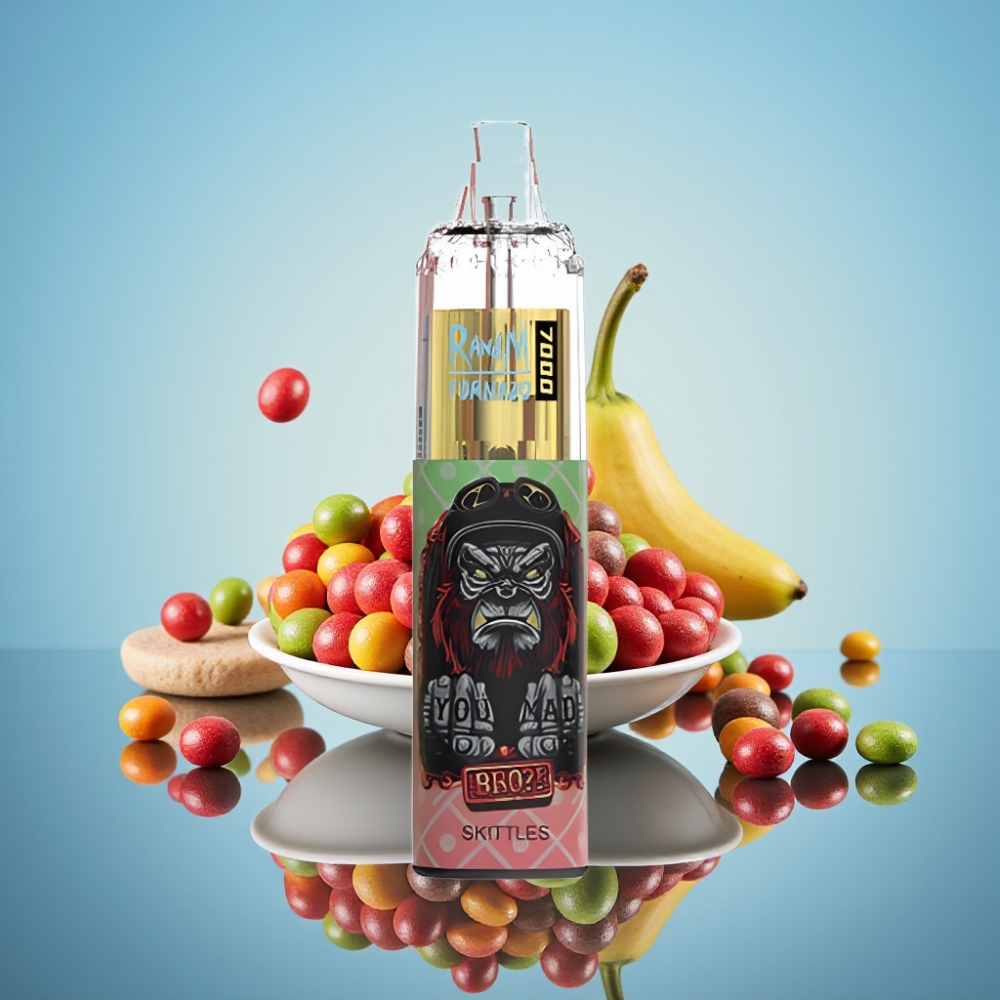 RandM Fumot Tornado 7000 퍼프, 14ML, 메시 코일, 타입-C)