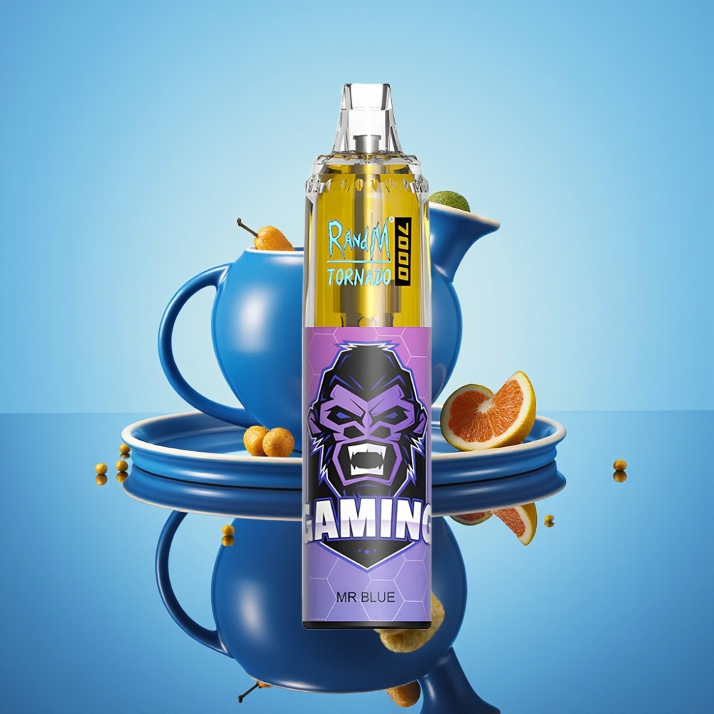 RandM Fumot Tornado 7000 디스포저블 베이프 Dr. 블루 14ML 메시 코일 타입-C