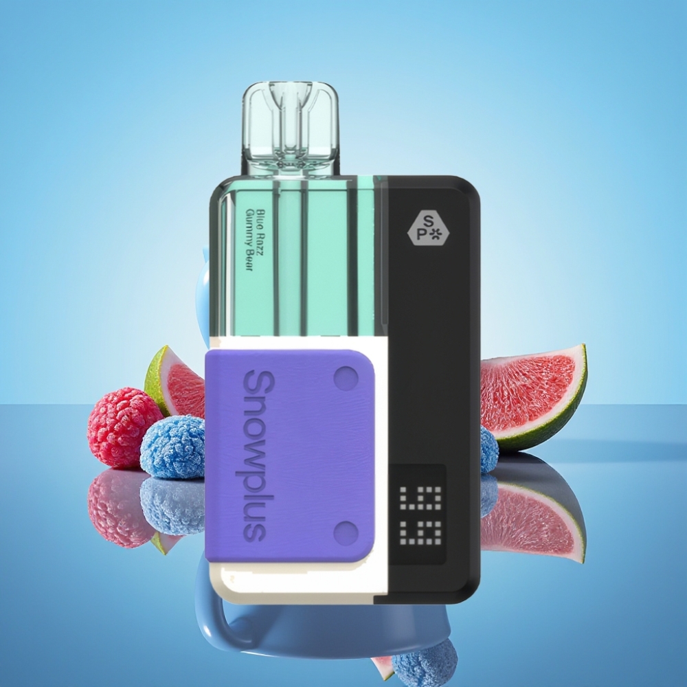 Snowplus Swift 15000 포드 키트 (블루 라즈 베어) - 듀얼 메시, 1000mAh, 2+10ml