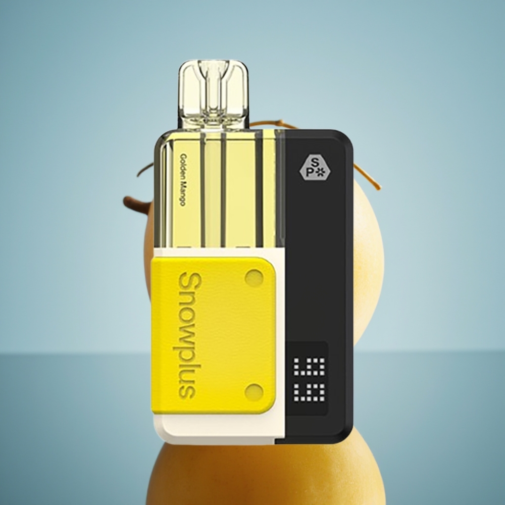 Snowplus Swift 5000 퍼프스 듀얼 메쉬 프리필드 팟 키트 골든 망고
