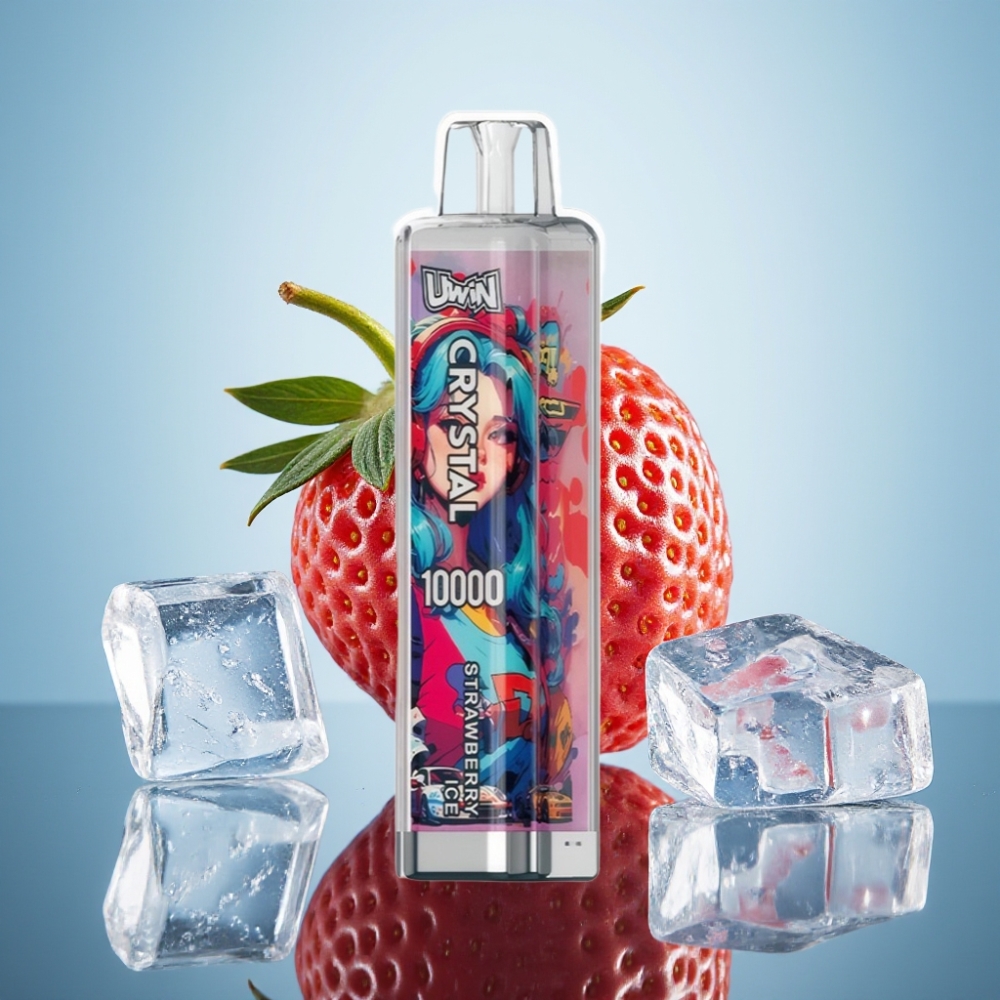 Uwin Crystal 10000 스트로베리 아이스 디스포저블 베이프 18ml 5%