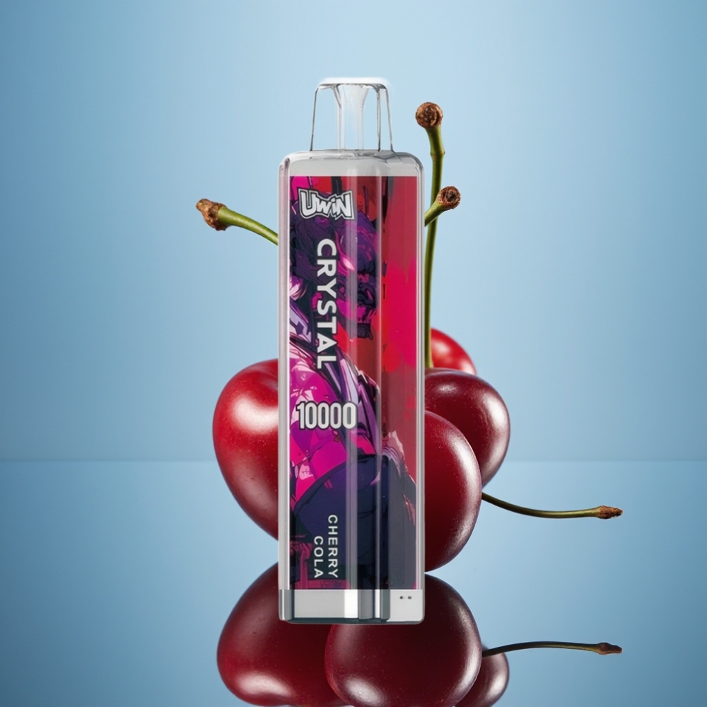 Uwin Crystal 10000 퍼프 디스포저블 베이프 체리 콜라 (18ml, 650mAh, Type-C)