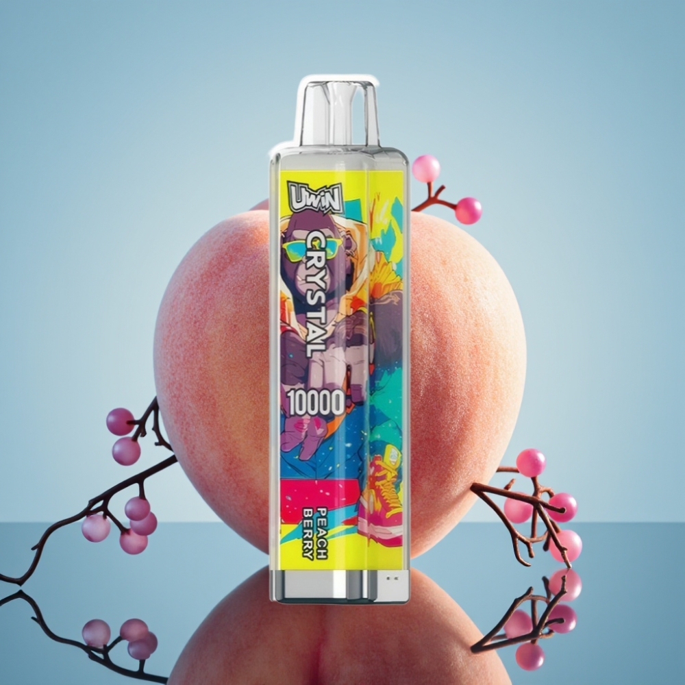 Uwin Crystal 10000 퍼프 복숭아 베리 디스포저블 베이프 18ml 650mAh