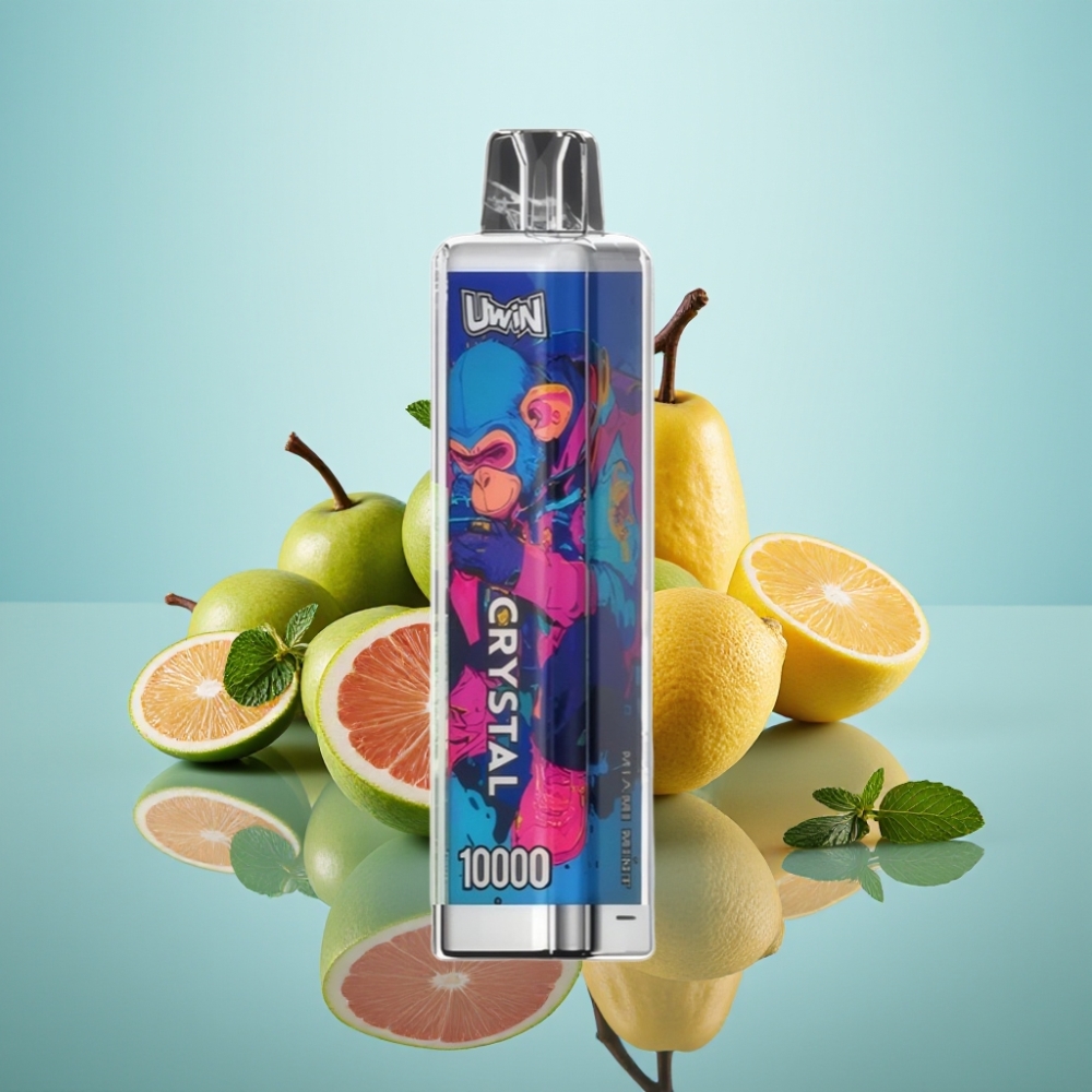 Uwin Crystal 10000 퍼프 디스포저블 베이프 마이애미 민트 18ml 650mAh