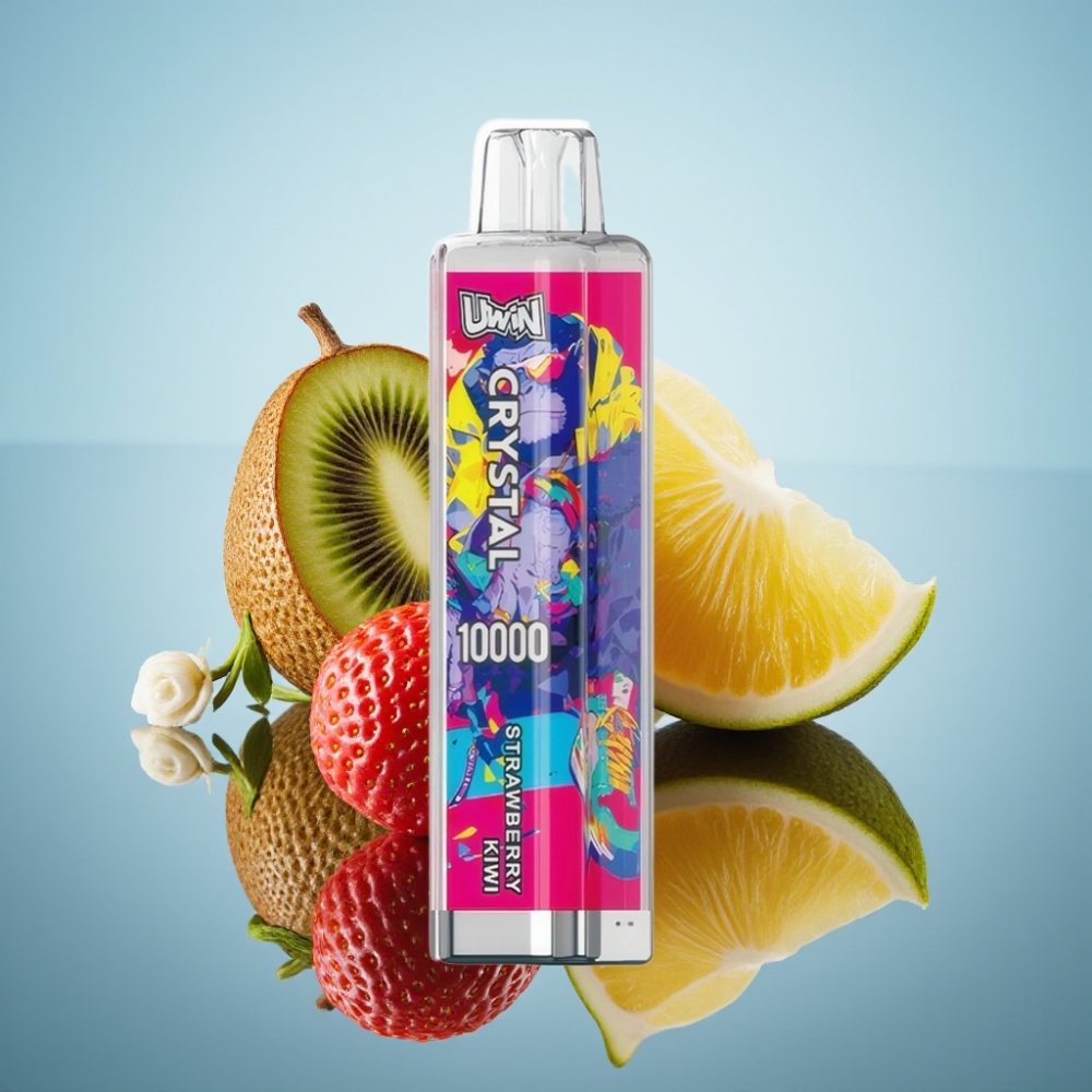 Uwin Crystal 10000 퍼프 스트로베리 키위 디스포저블 베이프 18ml 650mAh