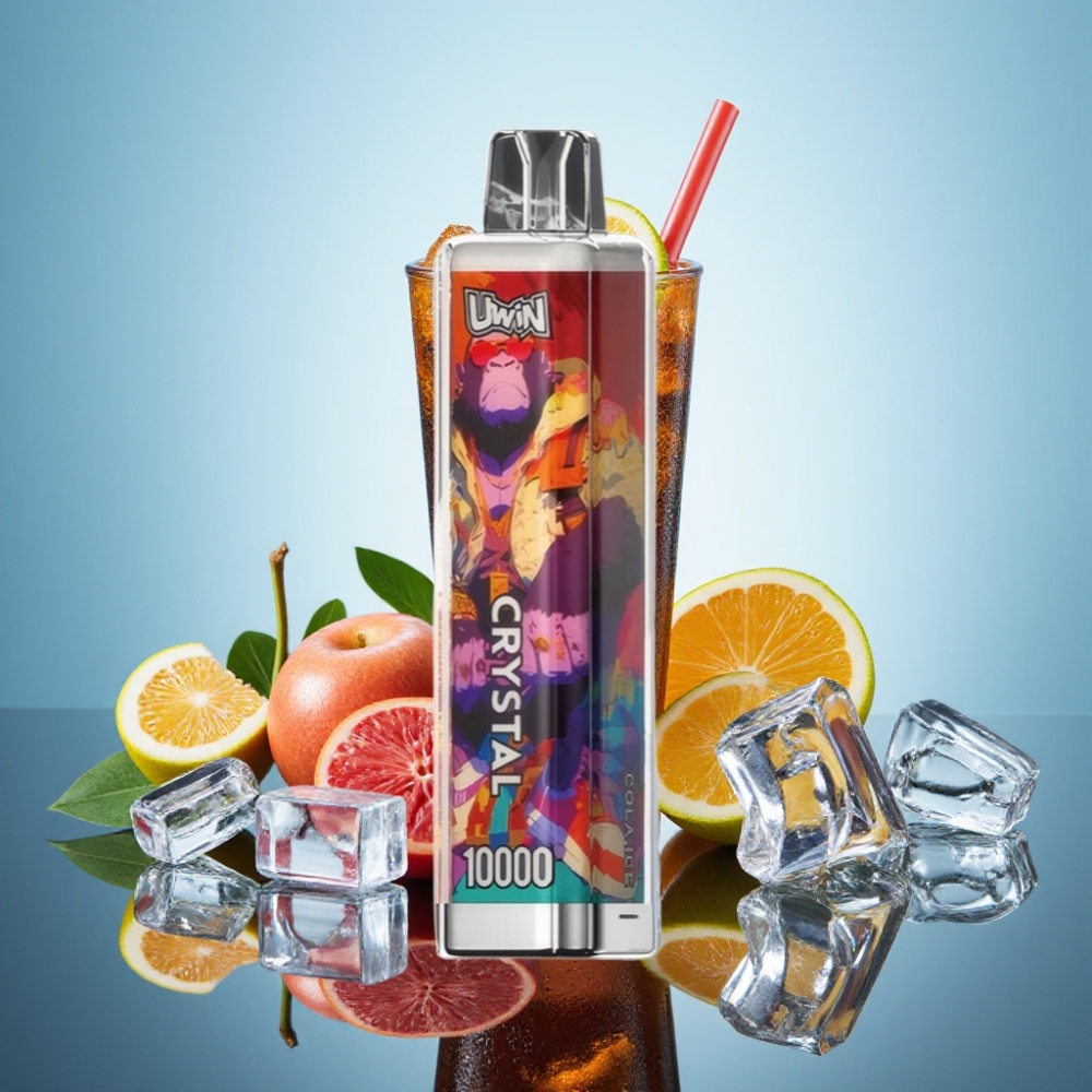 Uwin Crystal 10000 Puffs 콜라 아이스 (0%, 2%, 3%, 5% 니코틴, 18ml, 650mAh)