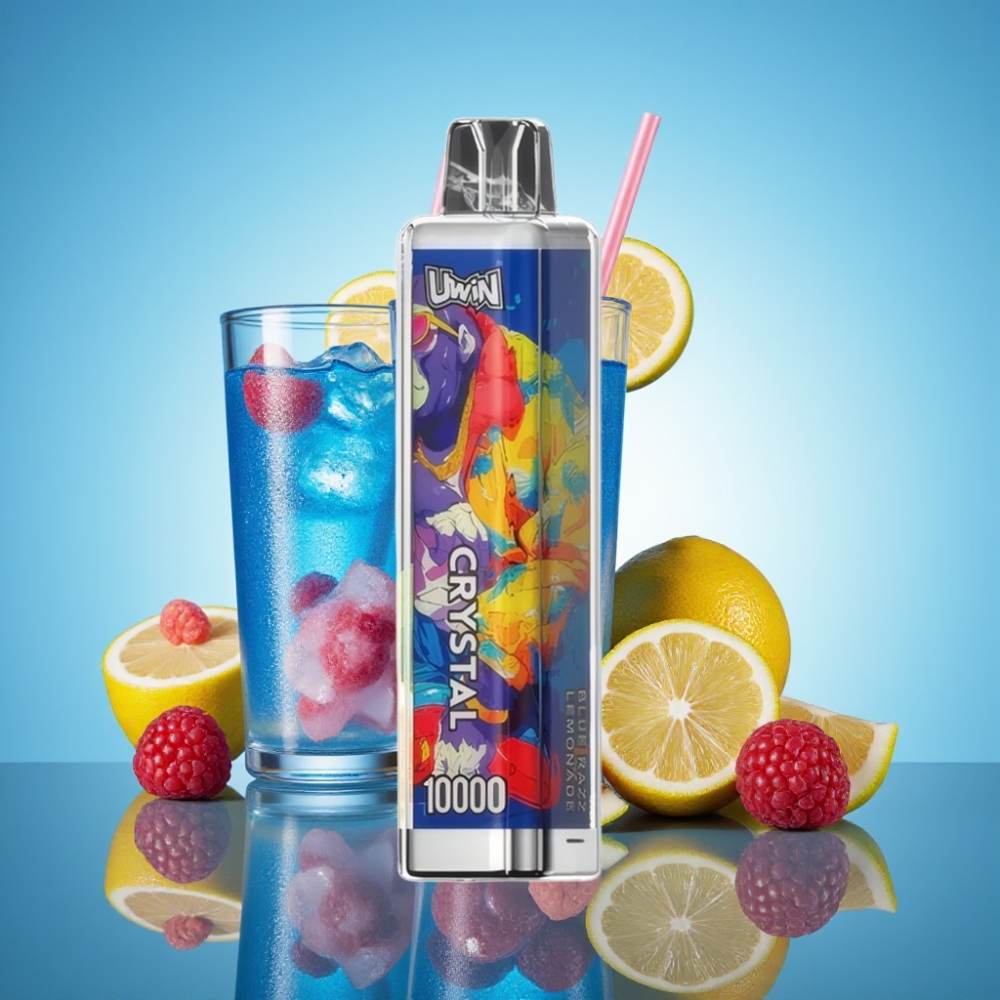Uwin Crystal 10000 Puffs 블루 레몬에이드 디스포저블 베이프 18ml 5% 니코틴