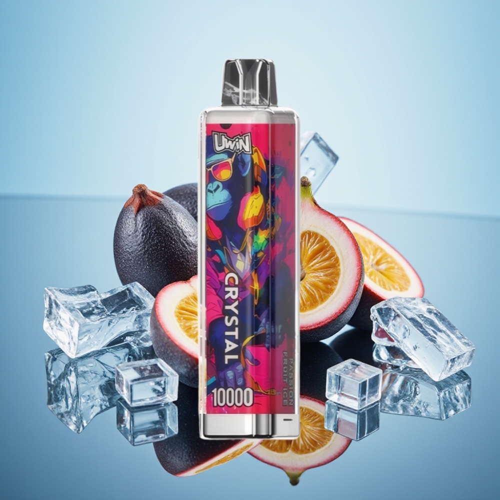 Uwin Crystal 10000 퍼프 패션프루트 아이스 디스포저블 베이프